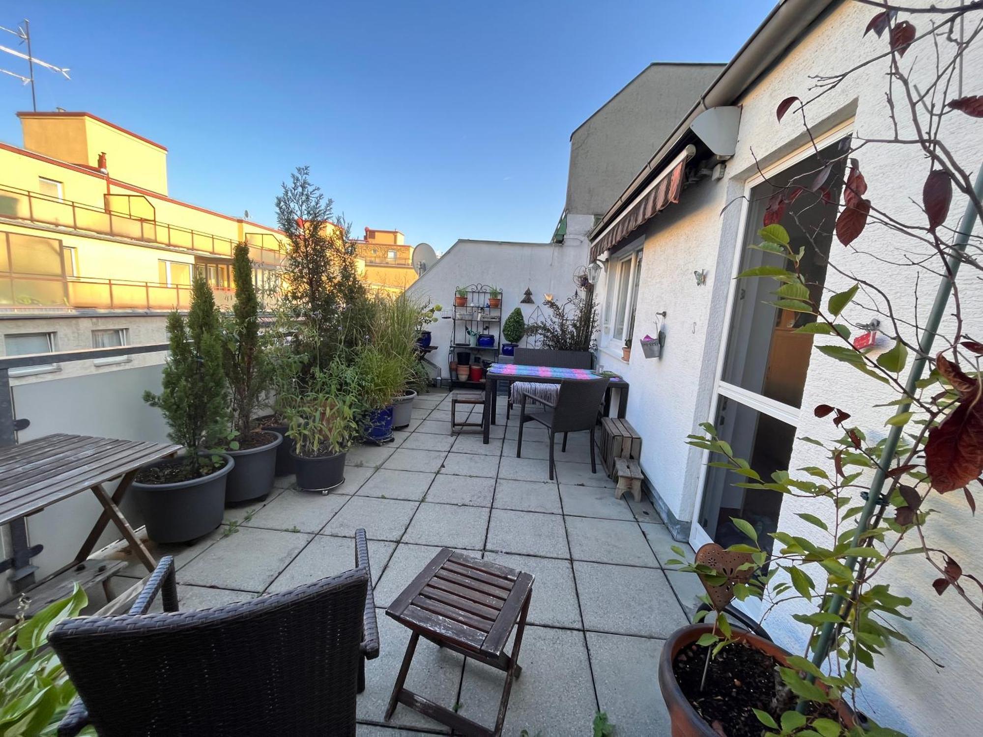 Gemuetliche Dachterrassen Whg Apartment Wina Bagian luar foto